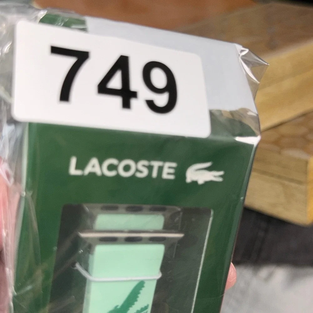 Lacoste 38mm/40mm Mint Green Silicone Apple Watch Strap Logo Sporty Preppy 749